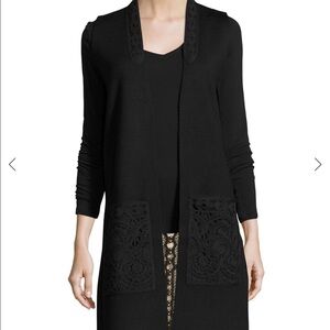 KOBI HALPERIN LONG VEST CARDIGAN SWEATER PRETTY​​​​​